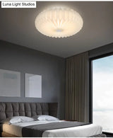 Contemporary Acrylic Flower Flush Mount Ceiling Light For Bedroom