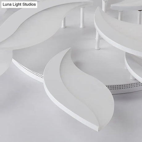 Contemporary Acrylic Flower Flush Mount Light: Led Ceiling Lighting Fixture With 3/5/9 Lights In