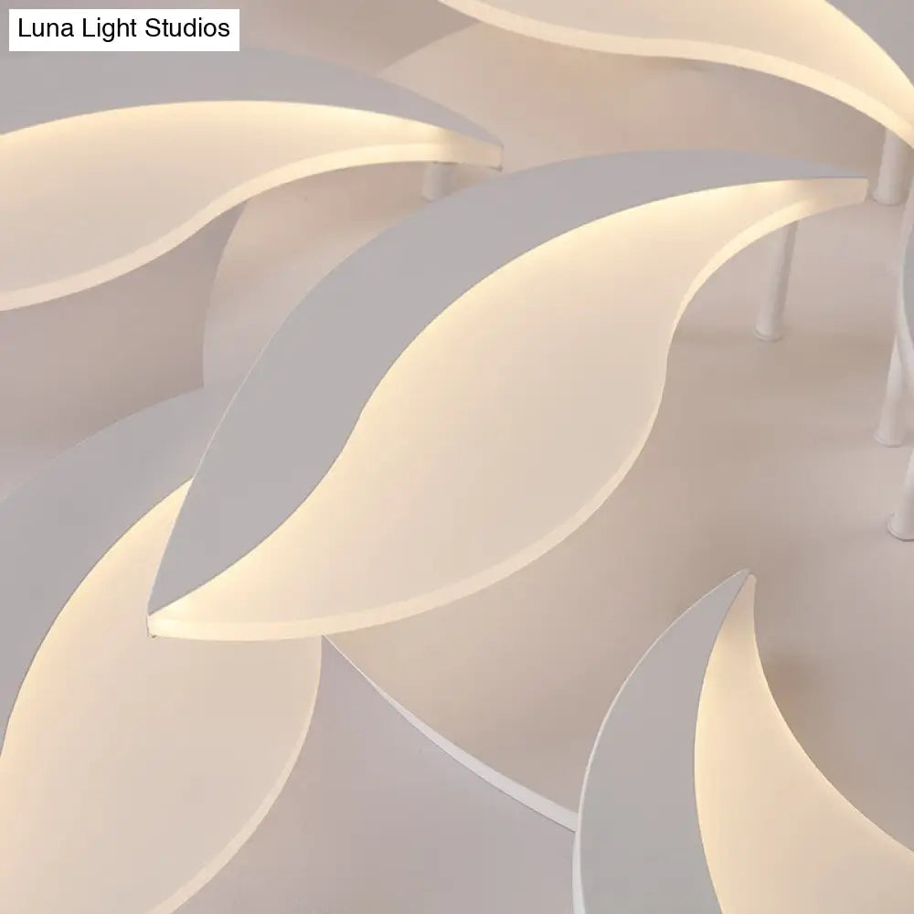 Contemporary Acrylic Flower Flush Mount Light: Led Ceiling Lighting Fixture With 3/5/9 Lights In