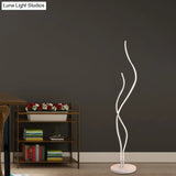 Contemporary Acrylic Led Stand Up Lamp - Black/White