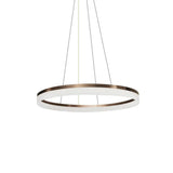Contemporary Acrylic Round Chandelier Light - 4/5/6-Head Brown Ceiling Pendant In Warm/White/Natural