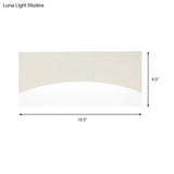 Contemporary Acrylic Wall Light Fixture Rectangular Bedside Sconce In White/Gold Warm/White
