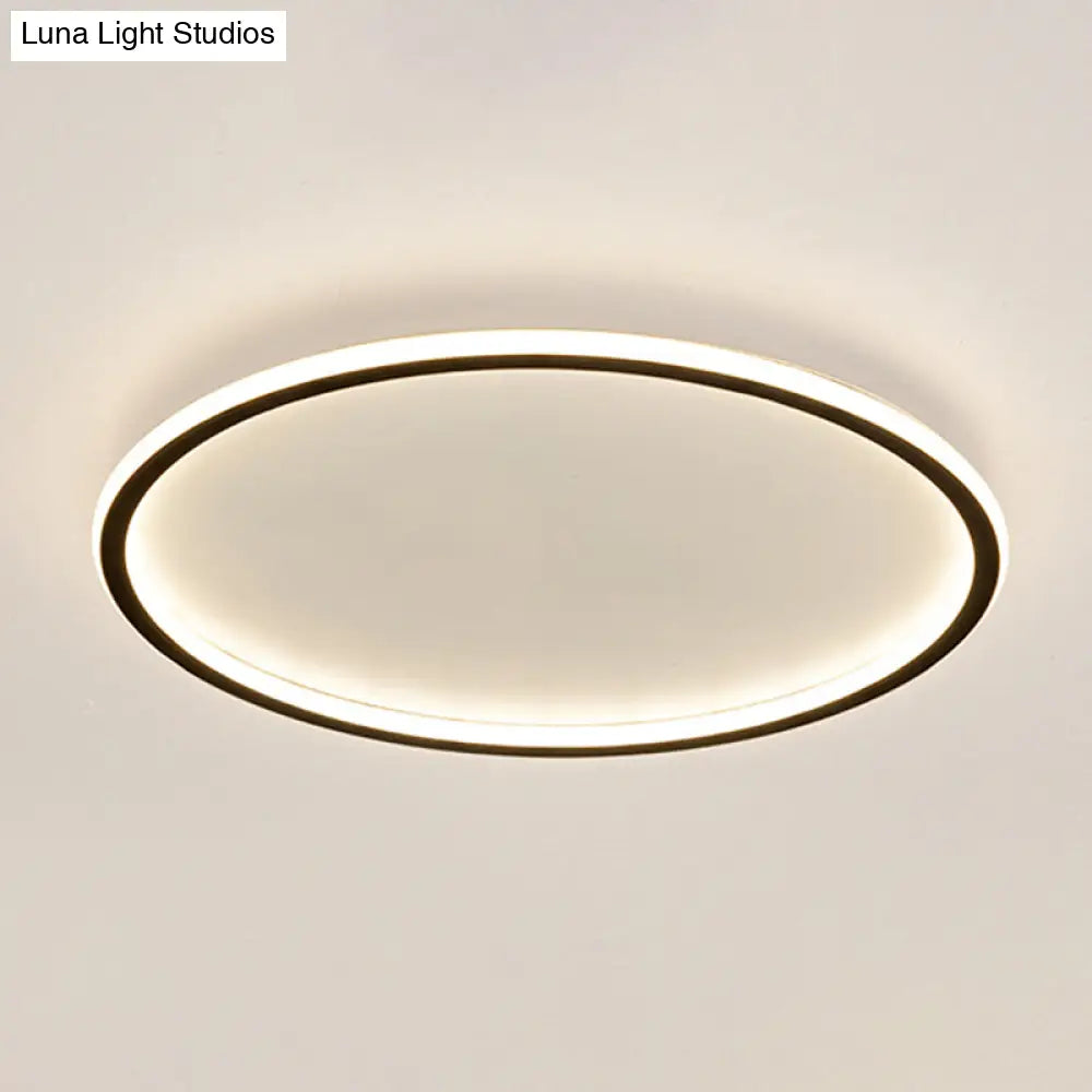 Contemporary Aluminum Flushmount Lights - Stylish Ceiling Fixture For Living Room