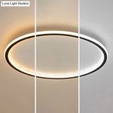 Contemporary Aluminum Flushmount Lights - Stylish Ceiling Fixture For Living Room