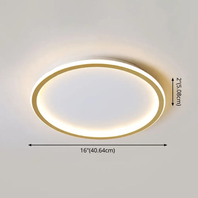 Contemporary Aluminum Flushmount Lights - Stylish Ceiling Fixture For Living Room