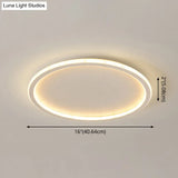 Contemporary Aluminum Flushmount Lights - Stylish Ceiling Fixture For Living Room