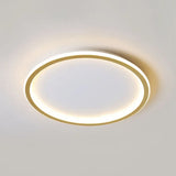 Contemporary Aluminum Flushmount Lights - Stylish Ceiling Fixture For Living Room Gold / 19.5 Warm