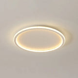 Contemporary Aluminum Flushmount Lights - Stylish Ceiling Fixture For Living Room White / 12 Natural