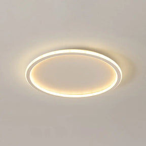 Contemporary Aluminum Flushmount Lights - Stylish Ceiling Fixture For Living Room White / 12 Natural