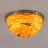 Contemporary Bedroom Flush Mount Ceiling Light Satin Nickel / A