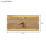 Contemporary Beige Wall Sconce With Acrylic Led - Flush Mount Rectangular/Round Parlor Design.