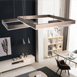 Contemporary Brown Aluminum Chandelier With Led Suspension Light – Available In Small/Large Sizes