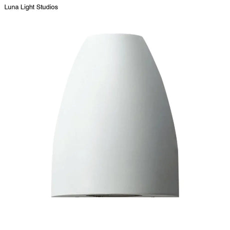 Contemporary Bullet Wall Sconce - Led Up And Downlight For Stairway Modern Metallic Finish In