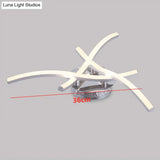 Contemporary Chrome Metal Led Semi Mount Close To Ceiling Lighting For Living Room
