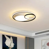 Contemporary Circle Acrylic Led Ceiling Light For Study Room Black / Neutral (3500 - 4099 K)