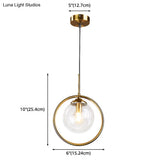 Contemporary Clear Glass Pendant Light Fixture For Bedroom