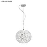 Contemporary Crystal Led Ceiling Light For Dining Room