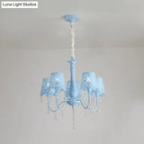 Contemporary Crystal Metal Pendant Chandelier For Living Room