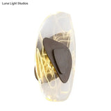 Contemporary Crystal Wall Light With Led Geometric Design Multiple Colors Warm/White For Dining Room