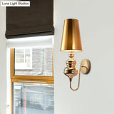 Contemporary Fabric Barrel Wall Mount Light - Bedroom Sconce (Black/Silver/White)