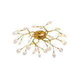 Contemporary Firefly Flush Mount Led Ceiling Light For Living Rooms 28 / Gold Clear