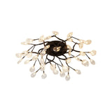 Contemporary Firefly Flush Mount Led Ceiling Light For Living Rooms 42 / Black Clear