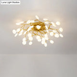 Contemporary Firefly Flush Mount Led Ceiling Light For Living Rooms