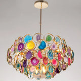 Contemporary Firefly Metal Pendant Light With Round Canopy For Living Room - Island Lighting