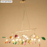 Contemporary Firefly Metal Pendant Light With Round Canopy For Living Room - Island Lighting
