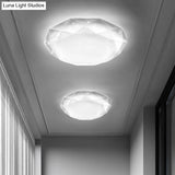 Contemporary Geometric Flush Mount Acrylic Ceiling Light For Bedroom
