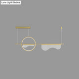 Contemporary Geometric Led Pendant Light For Dining Room Island