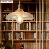Contemporary Glass Pendant Lighting Fixture - Gold Hanging Lamp For Bedroom