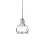 Contemporary Gourd Glass Pendant Light Fixture for Lounge Clear / 7’’