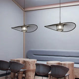 Contemporary Handcrafted Bamboo Pendant Light - Single-Bulb Wood Suspension Fixture Black / 23.5