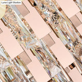 Contemporary Layered Ceiling Chandelier - Clear Crystal 12/16/22 Lights Ideal For Living Room Down