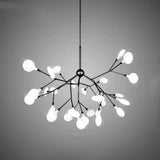Contemporary Led Acrylic Chandelier Pendant Light For Living Room 220V-240V / 27 Negro