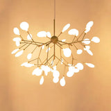 Contemporary Led Acrylic Chandelier Pendant Light For Living Room 220V-240V / 63 Dorado