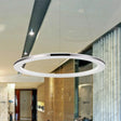 Contemporary Led Acrylic Round Ceiling Pendant Chandelier - 1/2/3-Head Silver Warm/White Light /