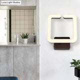 Contemporary Led Acrylic Wall Sconce - Square Frame Design 1 Light Warm/White/Natural