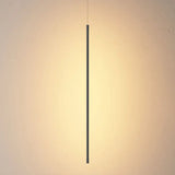 Contemporary Led Black Metal Pendant Light - Stylish Ceiling Suspension Lamp / Warm