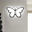 Contemporary Led Butterfly Wall Mounted Night Lamp - Modern 1/3 Lights Sconce White Acrylic