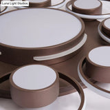 Contemporary Led Ceiling Light With Acrylic Shade Available In Warm/White - 2/4/6 Lights Flush