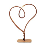 Contemporary Led Coffee Desk Lamp With Heart Acrylic Design - Warm/White Light