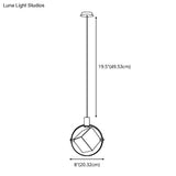 Contemporary Led Crystal Suspension Lamp - Elegant Gold Ring Pendant
