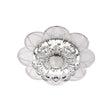 Contemporary Led Flower Flushmount Ceiling Light W/ Clear Crystals - Warm White & Multi Color /
