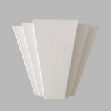 Contemporary Led Iron Wall Sconce White Sector Flush Mount Light - White/Warm Lighting