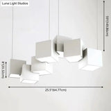 Contemporary Led Island Light Fixture: Metallic Living Room Pendant