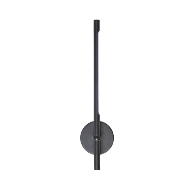 Contemporary Led Sconce Light - Metal And Acrylic Shade Black/White Tubular Wall Mount Warm/White