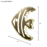 Contemporary Led Stainless-Steel Wall Sconce With Crystal Shade In Warm/White Light For Corridors