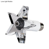 Contemporary Led Star - Shaped Crystal Ceiling Lamp For Hallway